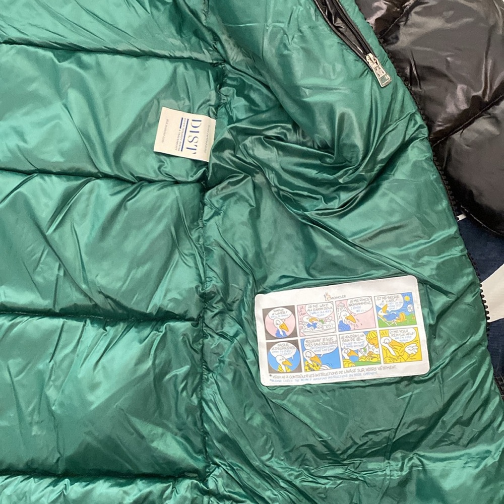 Moncler Glements Long Black Down Jacket - Picture 6 of 8
